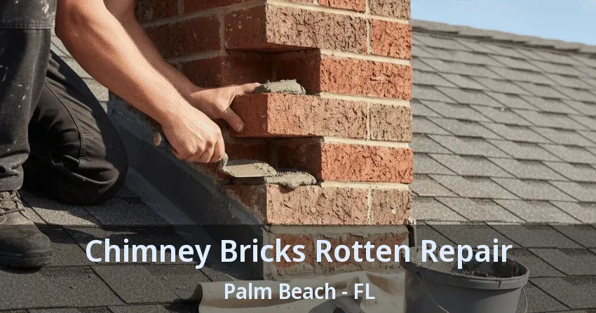 Chimney Bricks Rotten Repair Palm Beach - FL