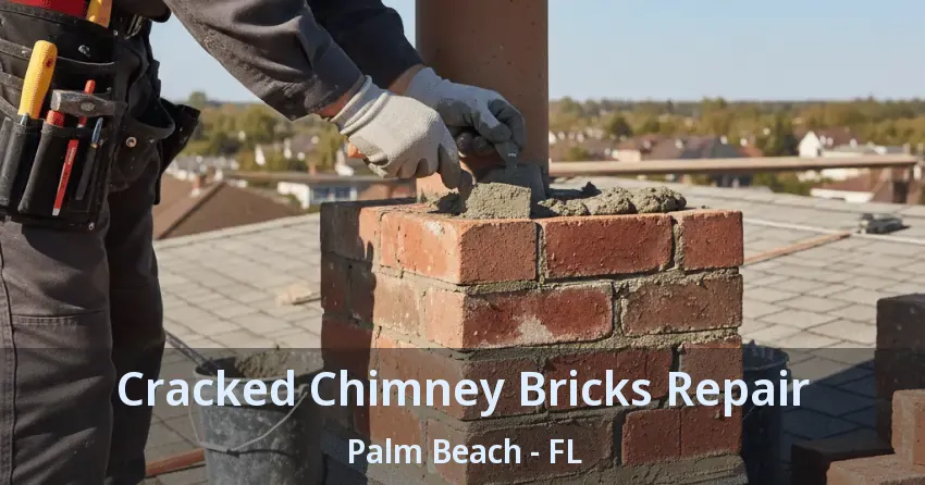 Cracked Chimney Bricks Repair Palm Beach - FL