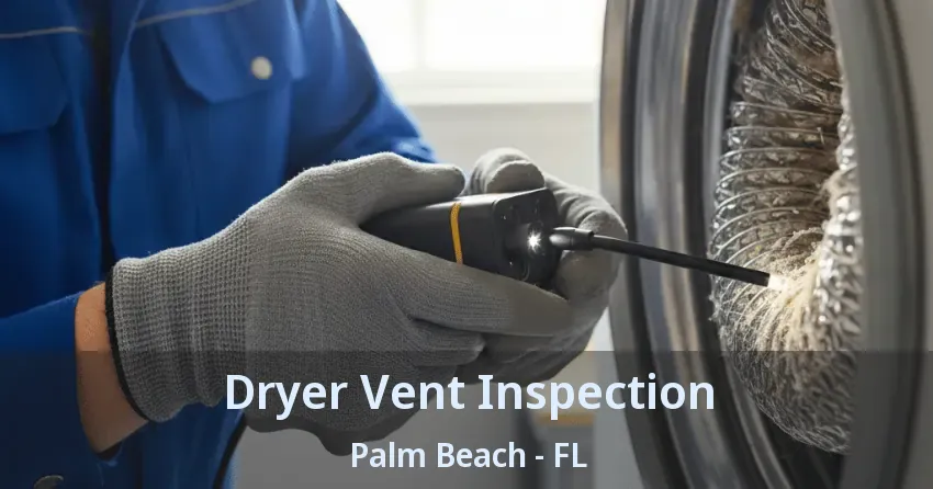 Dryer Vent Inspection Palm Beach - FL
