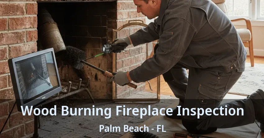 Wood Burning Fireplace Inspection Palm Beach - FL